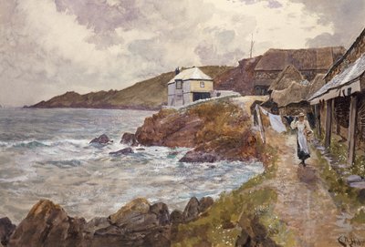 Pobřežní scéna od Charles Napier Hemy