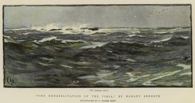Ilustrace k knize The Rehabilitation of the Vigia, Morley Roberts od Charles Napier Hemy