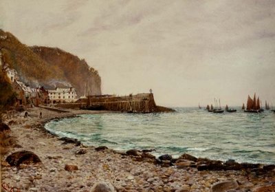 Tahání sítí, 1891 (wc) od Charles Napier Hemy