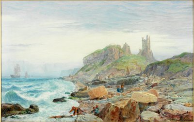 Ruin of a Northumbrian Keep, 1864 od Charles Napier Hemy