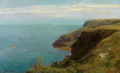 Mořské pobřeží, Torquay od Charles Napier Hemy