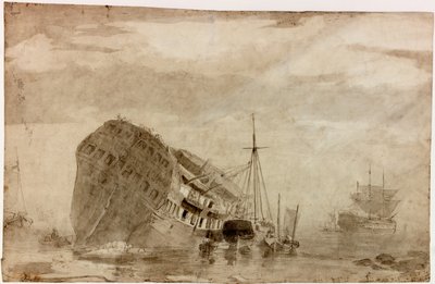 Doprava (inkoust (černá)) od Charles Napier Hemy