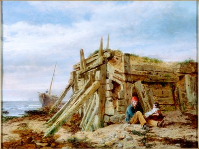 Under the Breakwater, c.1863 od Charles Napier Hemy