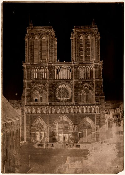 Notre-Dame, Paříž od Charles Nègre