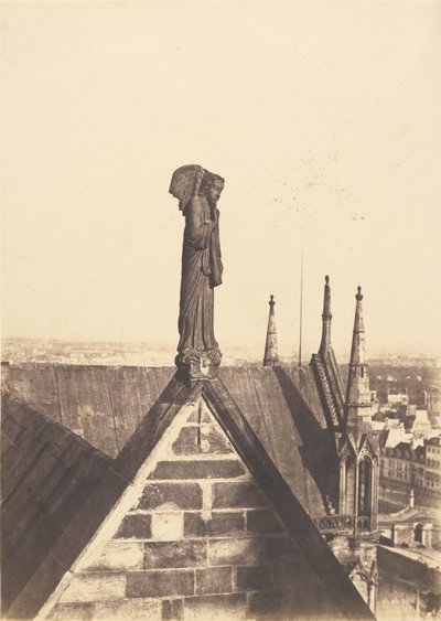[Anděl vzkříšení na střeše katedrály Notre-Dame v Paříži] od Charles Nègre