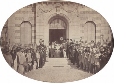 Asile Impérial de Vincennes: Pozdrav císaři 15. srpna 1859 (foto) od Charles Nègre