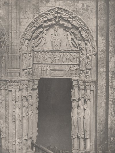 Katedrála v Chartres, West Side, Right Side Door, XII. století..., c. 1857. od Charles Nègre