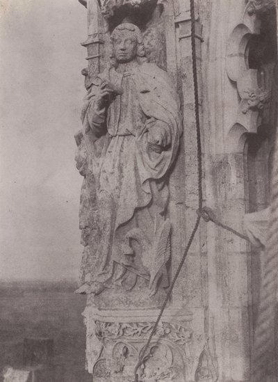 Svatý Jan Evangelista, katedrála v Chartres,c. 1854 (foto) od Charles Nègre
