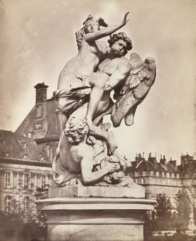 Socha Tuileries: G. Marsy a A. Flamen: Boreas unáší Orythii od Charles Nègre
