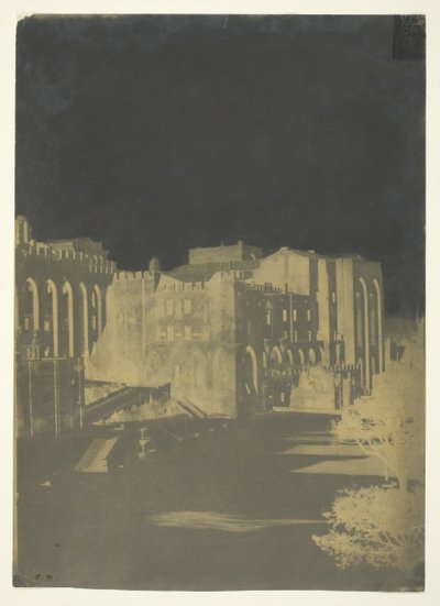 Papežský palác, Avignon, c. 1851. od Charles Nègre