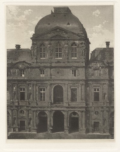 Deska VII – Louvre, Hodinový pavilon (Deska VII – Louvre, Hodinový pavilon) od Charles Nègre, André Jammes
