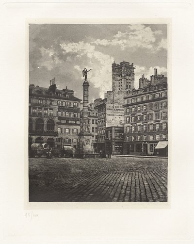 Talíř V – Place du Châtelet (Plate V – Place du Châtelet) od Charles Nègre, André Jammes