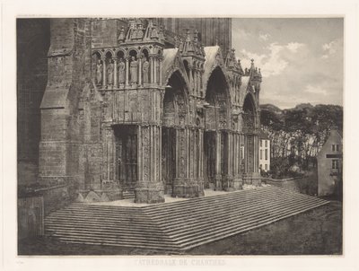 Deska XII – katedrála v Chartres, Portico du Midi (deska XII – katedrála v Chartres, jižní vchod) od Charles Nègre, André Jammes