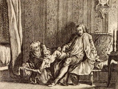 Zamilovaná kurtizána od Charles Nicolas Cochin