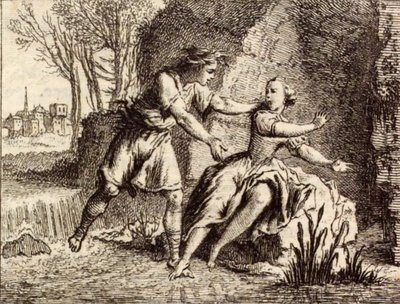 Řeka Scamandre od Charles Nicolas Cochin