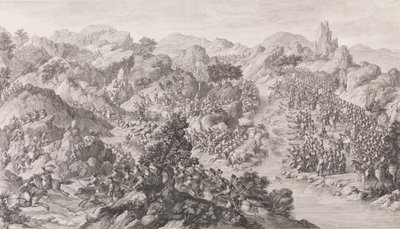 Bitva u Green-Kol-Nor, 1772 od Charles Nicolas Cochin