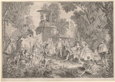 The Game of Blind Mans Bluff, 1739. od Charles Nicolas Cochin