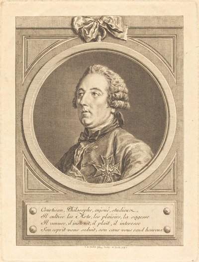 Louis Cesar z La Baume-le-Blanc od Charles Nicolas Cochin II