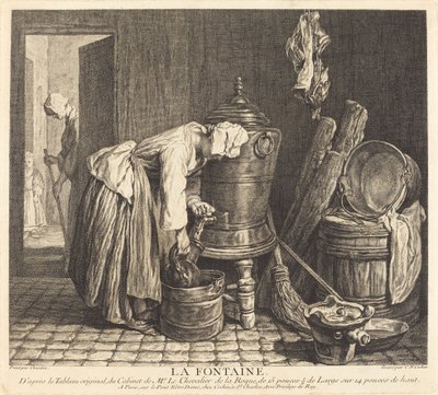 Kašna od Charles Nicolas Cochin I after Jean Siméon Chardin