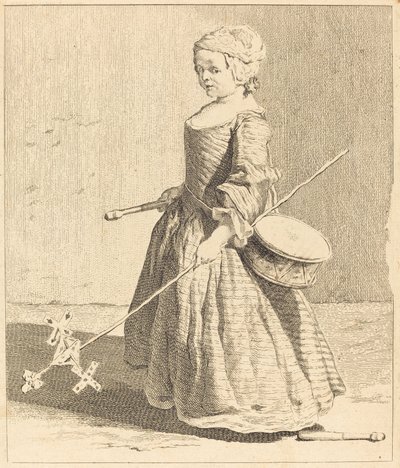 Mladý voják od Charles Nicolas Cochin I after Jean Siméon Chardin