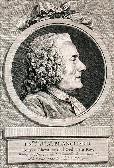Esprit Joseph Antoine Blanchard (1696-1770) vyrytý Augustinem de Saint-Aubin (1736-1807) 1767 (rytina) od Charles Nicolas II (after) Cochin