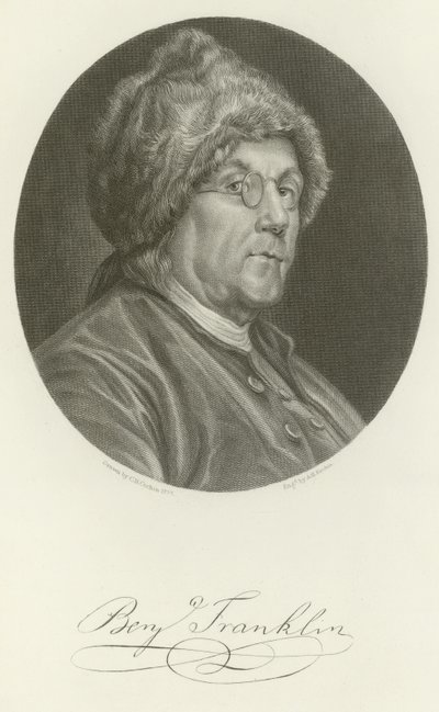 Benjamin Franklin od Charles Nicolas II Cochin