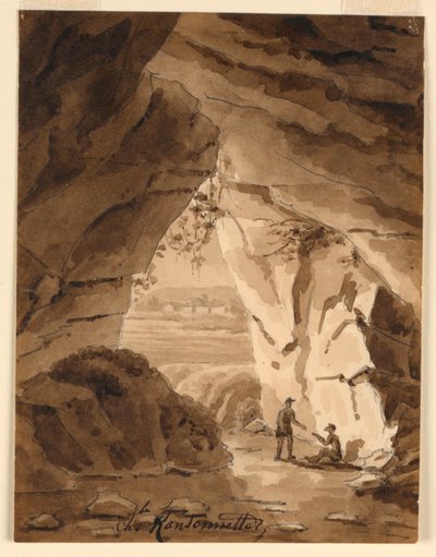 V jeskyni od Charles Nicolas Ransonnette