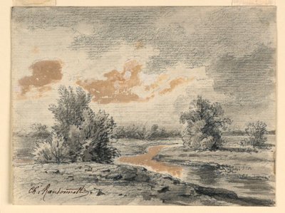 Krajina od Charles Nicolas Ransonnette