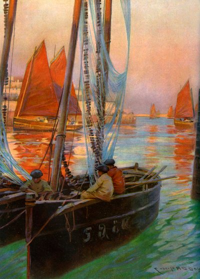 „Brestské rybářské lodě“, 1907. od Charles Padday