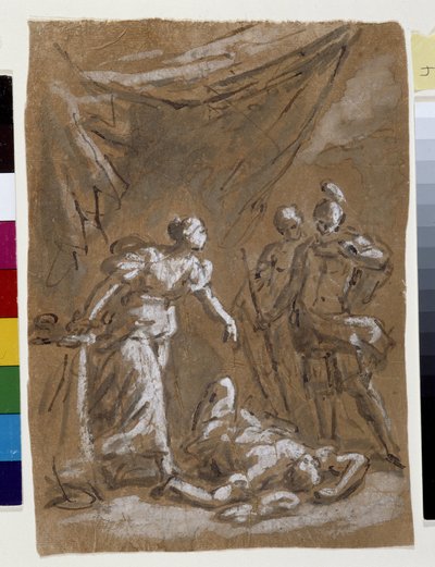 Judith a Holopherne (kresba) od Charles Parrocel