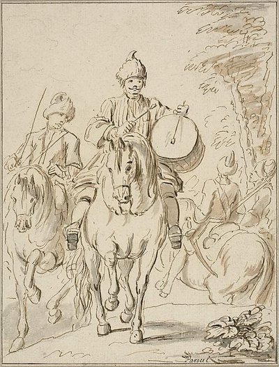 Orientální jezdci od Charles Parrocel