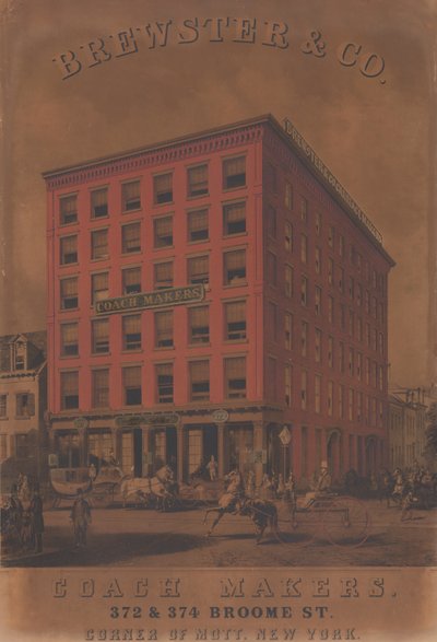Brewster & Co. Coach Makers, 372 & 374 Broome St., ca. 1860-70 od Charles Parsons