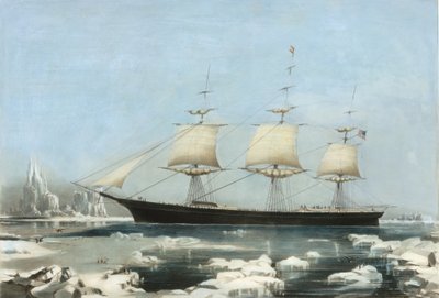 Clipper Ship Red Jacket - V ledu u mysu Horn, na její cestě z Austrálie do Li..., 1855 od Charles Parsons