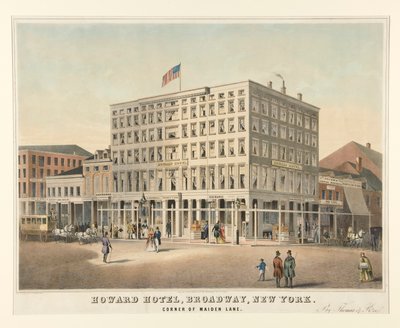 Howard Hotel, Broadway, New York od Charles Parsons