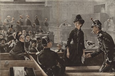 Osvobozen, scéna u pařížských soudů od Charles Paul Renouard