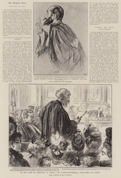 V Cour de Cassation, M Manau, generální prokurátor, uzavírá svůj projev od Charles Paul Renouard