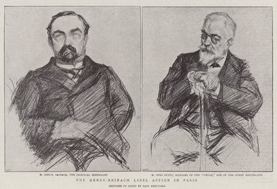 Žaloba na urážku na cti Henry-Reinach v Paříži od Charles Paul Renouard