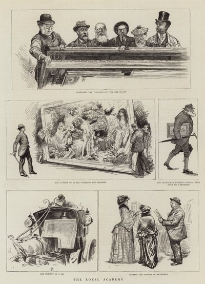 Královská akademie od Charles Paul Renouard