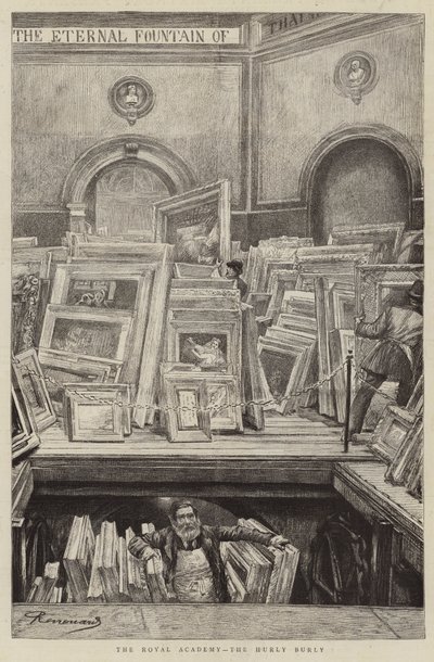 Královská akademie, Hurly Burly od Charles Paul Renouard