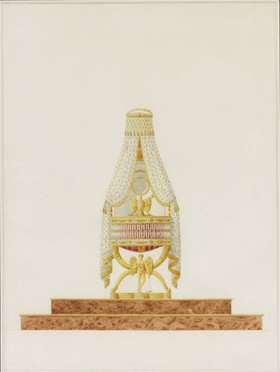 Návrh kočárku pro Jeho Veličenstvo krále Říma, 1811 od Charles Percier