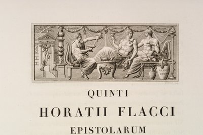 Stránka od Quintus Horatius Flaccus od Charles Percier