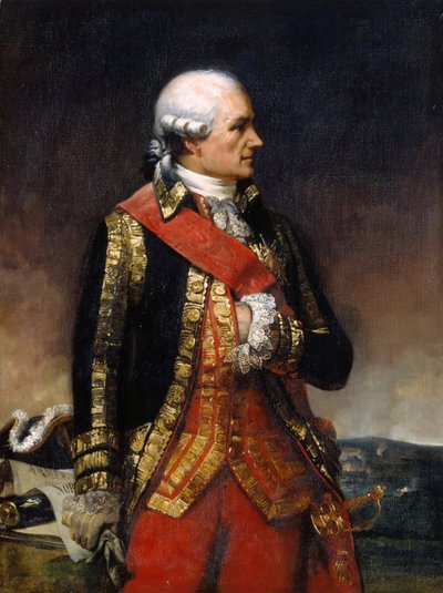 Jean-Baptiste-Donatien de Vimeur, hrabě de Rochambeau od Charles Philippe Lariviere