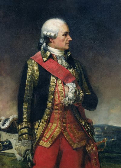 Jean-Baptiste de Vimeur (1725-1807) hrabě z Rochambeau (olej na plátně) od Charles Philippe Lariviere