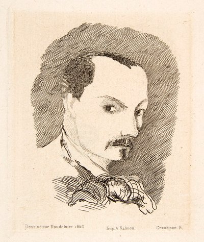 Autoportrét Charlese Baudelaira, hospoda. 1869. od Charles Pierre Baudelaire