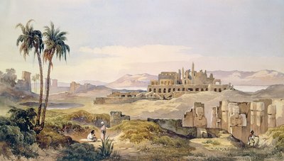 Pohled na ruiny Karnaku v Egyptě od Charles Pierron
