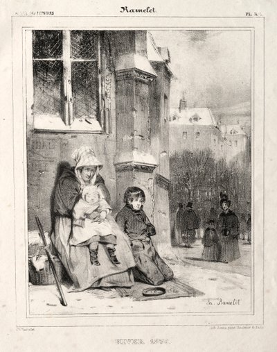 Zima, 1836. od Charles Ramelet
