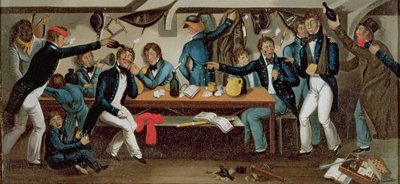 Přístaviště námořníků, cca 1820 (olej na plátně) (viz 216825) od Charles Random DeBerenger