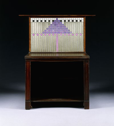 Psací skříň navržená pro Walter W. Blackie Esq., Hill House, Edinburgh od Charles Rennie Mackintosh