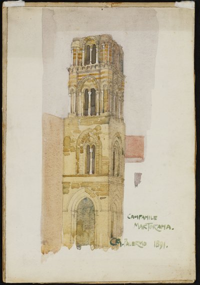 Zvonice Martorana, Palermo, 1891 od Charles Rennie Mackintosh