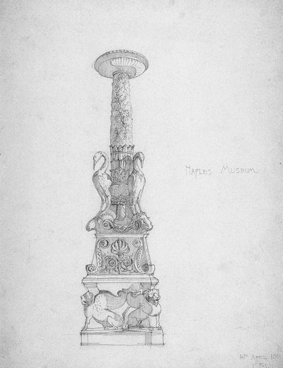 Svícen (?), Neapolské muzeum, 1891 od Charles Rennie Mackintosh